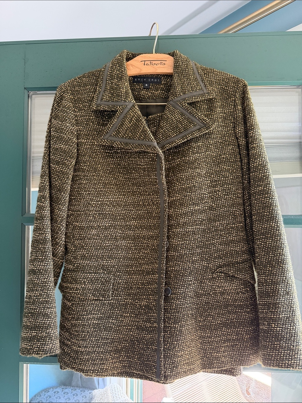 Shin Choi Olive Tweed Women's Jacket
